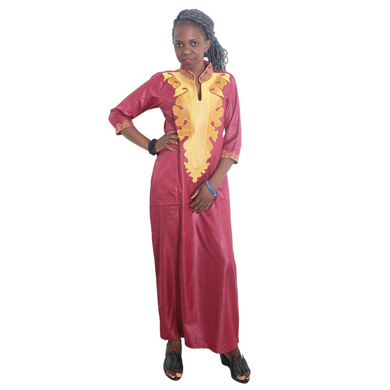 MD african dresses for women bazin riche embroidery dashiki dress south africa clothing ladies traditional african dresses