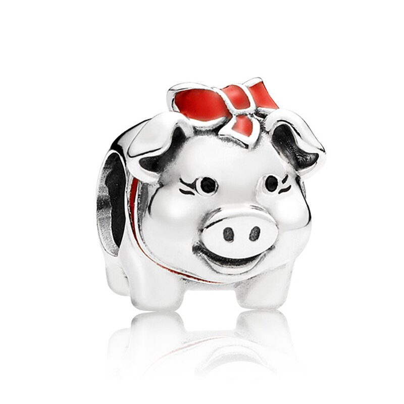 FAI DA TE di Fascino Panda Happily Ever After Castello Ape Miniera Decorativa Della Farfalla 925 Sterling Silver Beads Fit Originale Dei Monili Del Braccialetto: 6