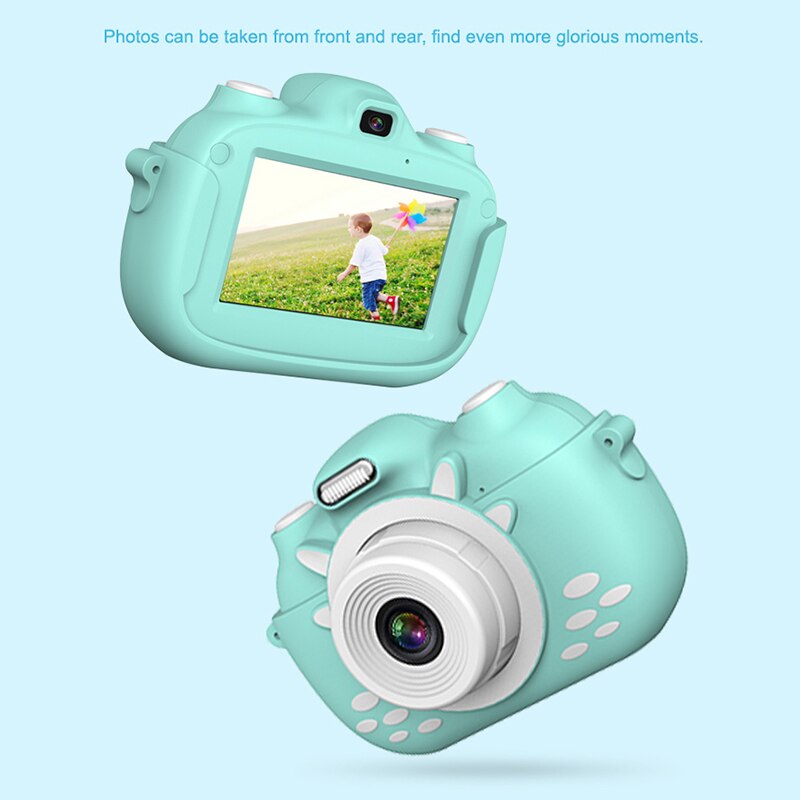 Digital Kids Camera 3Inch TouchScreen Dual Lens Cartoon Photography Birthday DQ