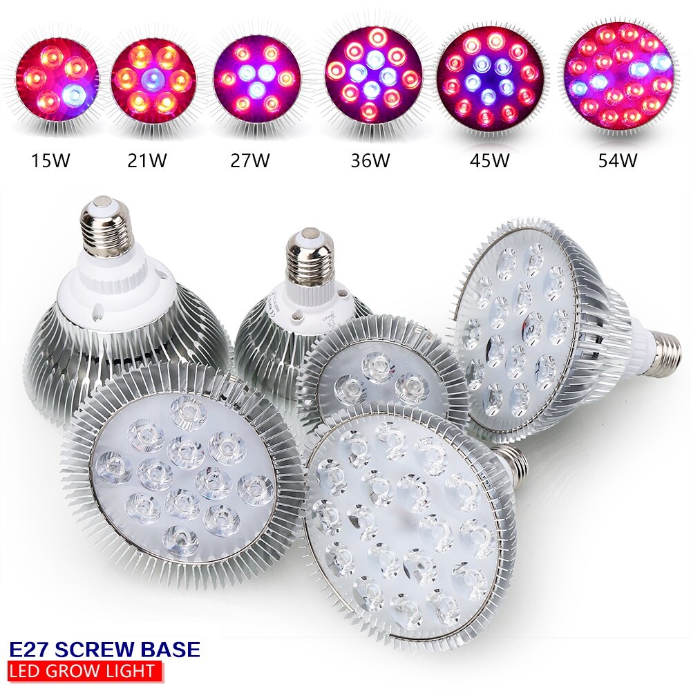 15W/21W/27W/36W/45W/54W LED Grow Light Phytolamp Growth Lamp Red+Blue LED Bulbs For flowers indoor plant hydroponic Led lighting