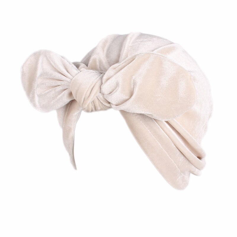 Foulard de tête en velours pour femmes, turban, prêt à porter, intérieur, casquette, musulman, inde,: 4