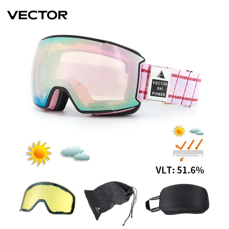 OTG Ski Goggles Snow Glasses Men UV400 Anti-fog Coatings Snowmobile Snowboard Skiing Women Sunglasses Outdoor Winter Sport: MULTI