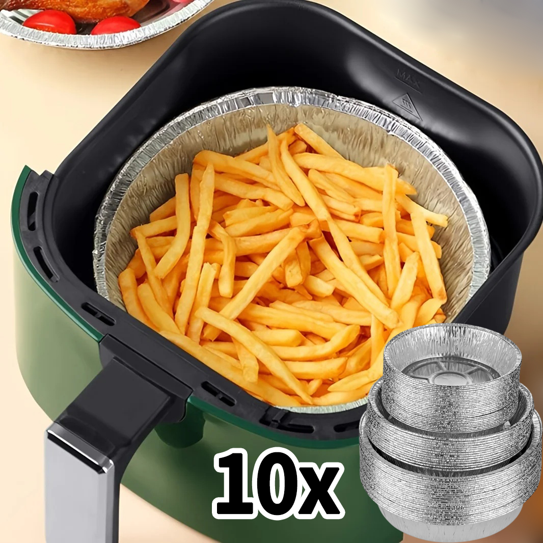 Luft Friteuse Aluminium Folie Pfanne Küche Liefert Lebensmittel Behälter Platz Ofen BBQ Tablett Öl-proof Nicht-stick Küche backen Werkzeuge