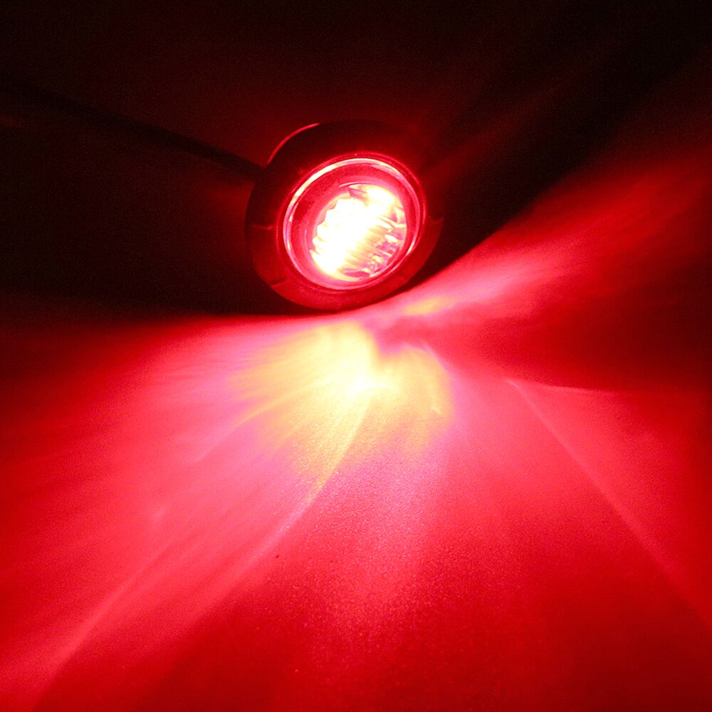 Luces traseras de 12V, luces de señal de freno de motocicleta, luces LED de posición lateral, indicador trasero de posición, accesorios para remolque y camión