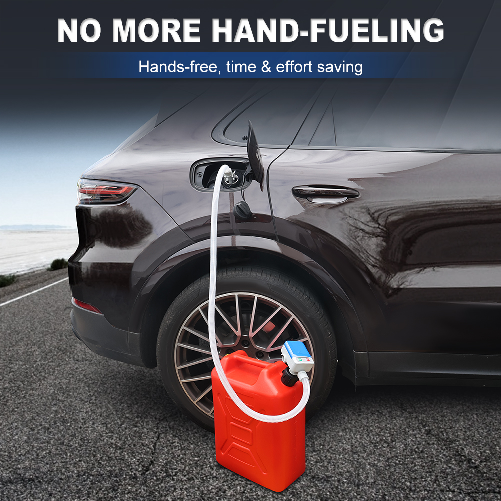 2,4 gpm 51 "Schlauch transfer pumpe Kraftstoff förder pumpe mit Auto-Stop-Sensor Batterie mit 4 Tank adapter tragbare Flüssigkeits pumpe