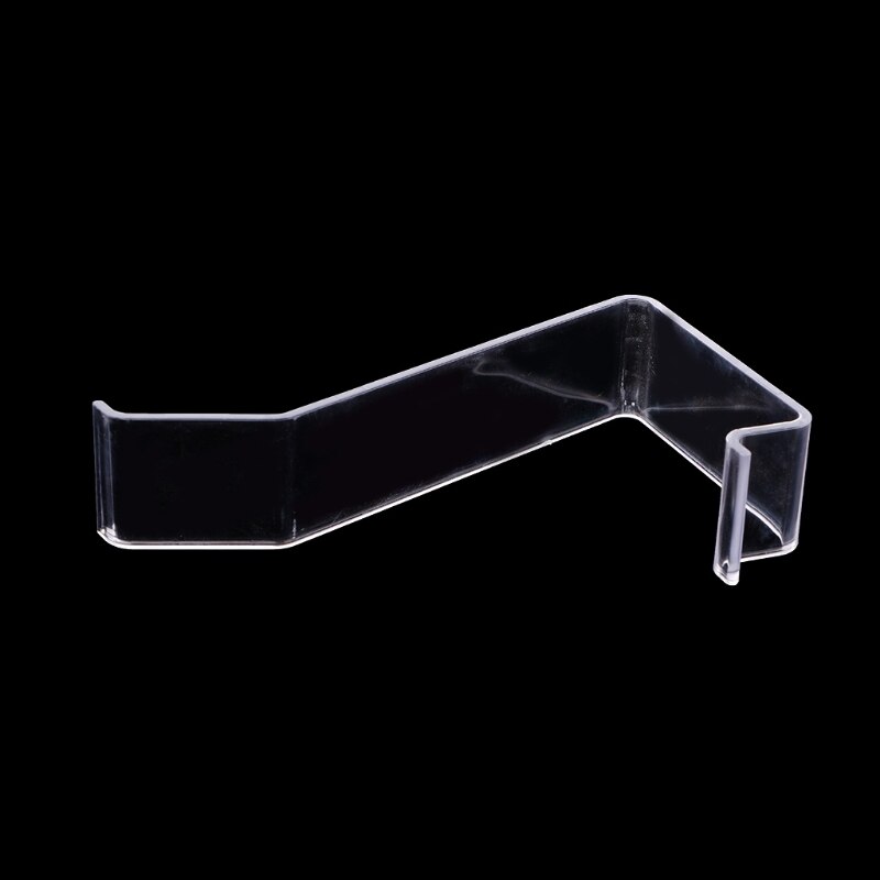 Klar l-form akryl sko ract holder detail butik display plast stand hylde
