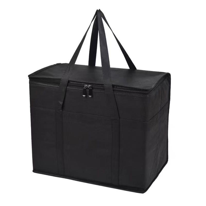 1PC Przenośna lodówka na lunch Torba na piwo Składana izolacja Piknik Ice Pack Torba termiczna na żywność Torba termiczna na napoje Izolowana torba: Beżowy