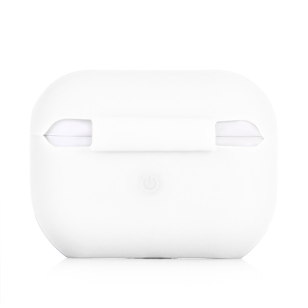 Futerał silikonowy do etui Airpods Pro do Airpods bezprzewodowe słuchawki na Bluetooth obudowa z ładowarką do AirPods pro 3: White