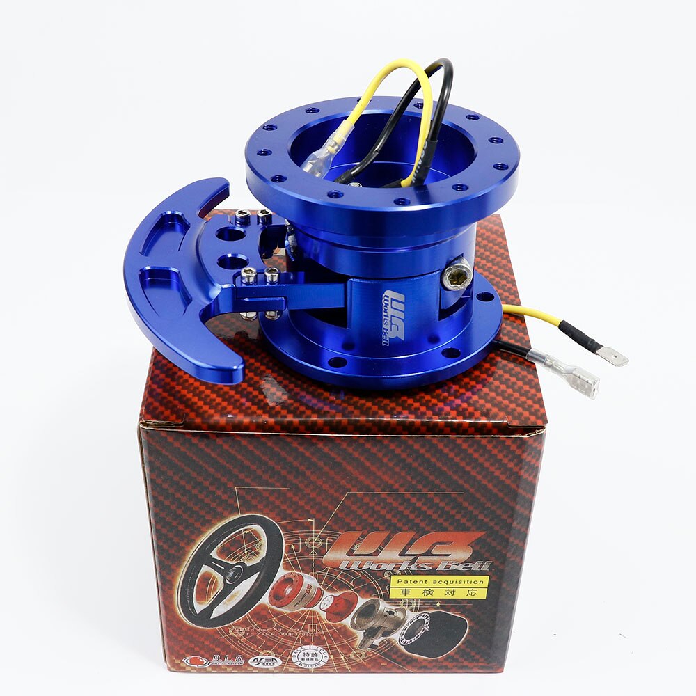 High WORKS BELL GTC Tilt Racing Steering Wheel Quick Release Hub Kit Adapter Body Removable Snap Off Boss Kit: Blue