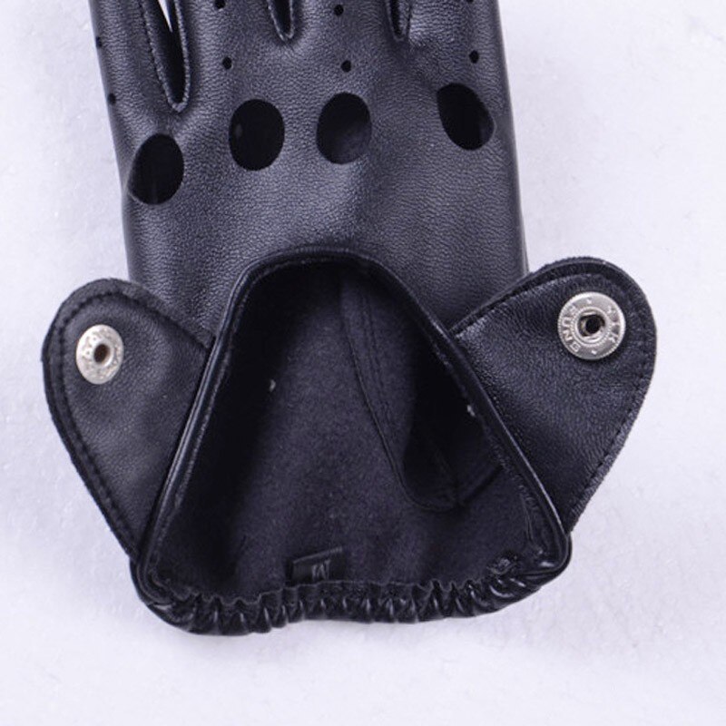 Summer Gothic Punk Style Fingerless Gloves Boy Girl Half Finger Gloves Biker Driving Leather Gloves