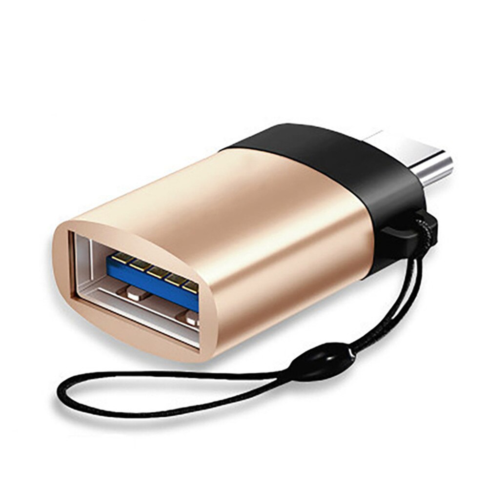 Adaptateur USB C OTG Type C vers USB 3.0 adaptateur type-c câble OTG pour Macbook pro Air Samsung Huawei Xiaomi Oneplus 7 USB OTG: Gold