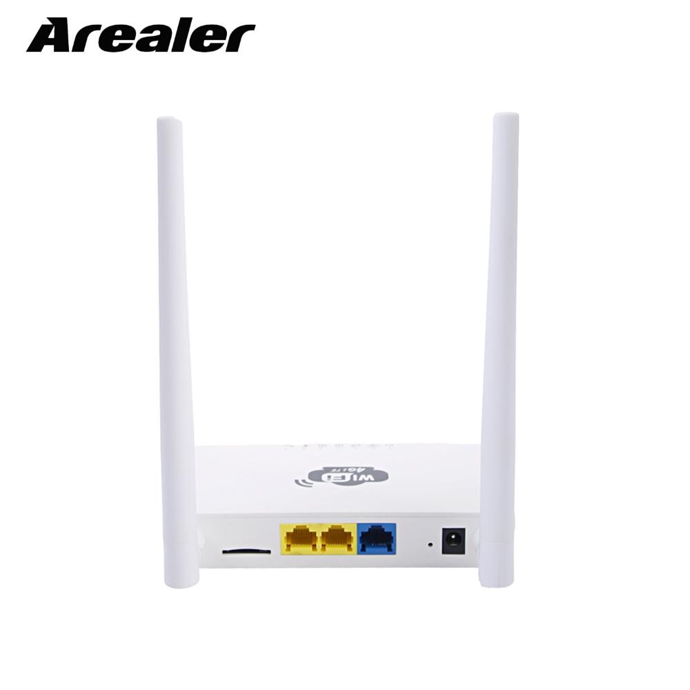 Arealer router 4G senza fili Wifi router LTE a 300Mbps Portatile mobile punto di accesso con fessura per SIM carta UE Spina DEGLI STATI UNITI