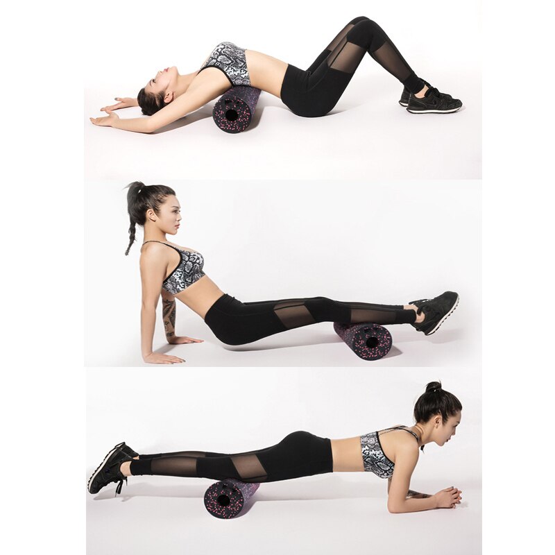 Kit de rodillos de espuma para Yoga, juego de bolas de masaje de cacahuete EPP de alta densidad, Pilates, ejercicios corporales, gimnasio para entrenamiento de puntos gatillo, 30x15cm