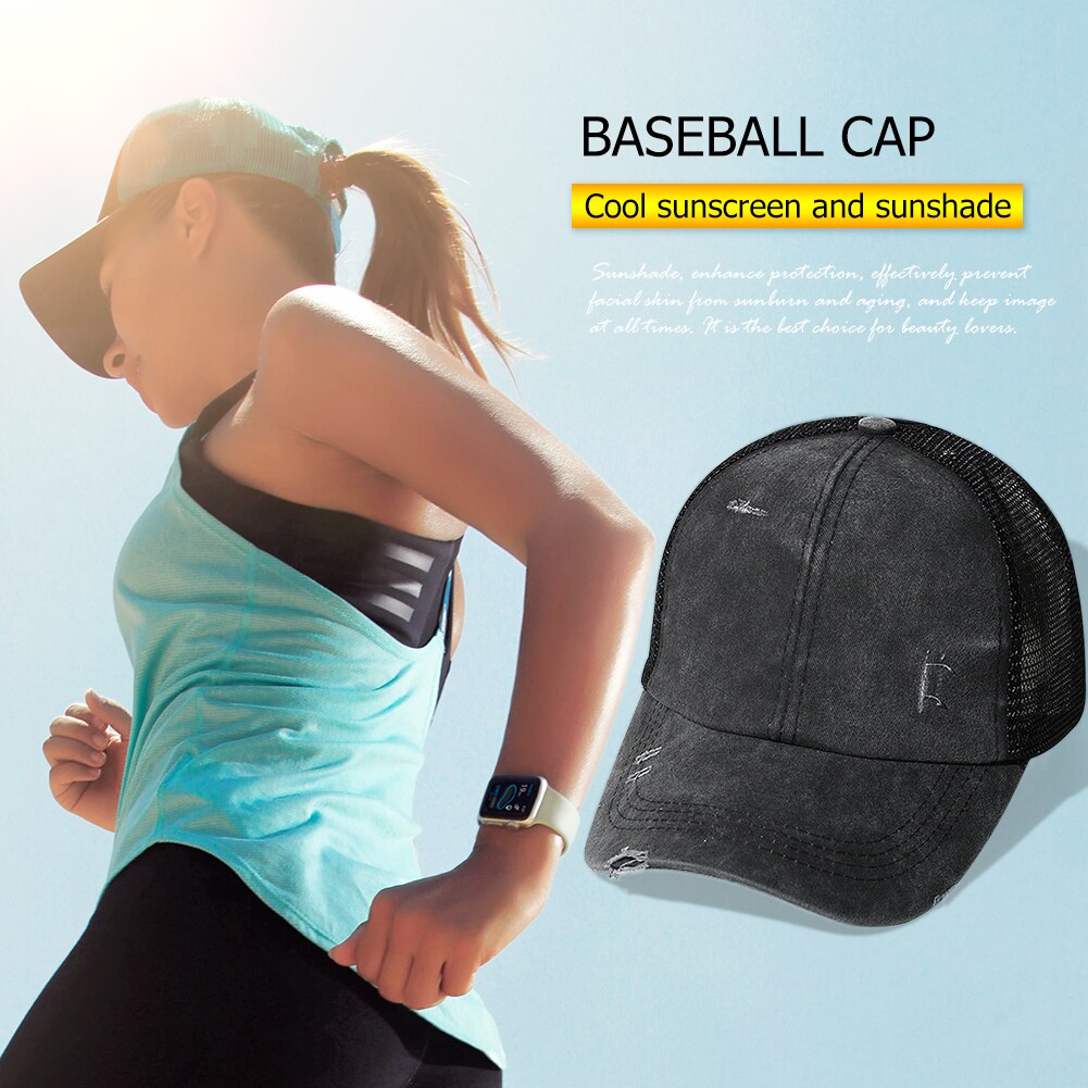Coletero con gorra de béisbol de malla para hombre y mujer, gorra ajustable para verano, deportes de equitación al aire libre, informal