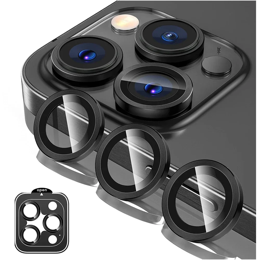 2-3Pcs Camera Lens Protector For IPhone 15 Pro Max 14 Plus 13 Mini 16 15Plus Tempered Glass Protection Cover Accessories