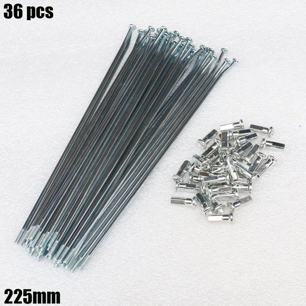 36 pcs 200-245 mm 8G spokes 4mm width spokes bend For electric bicycle bike motorcycle radios for motorcycle and child bike: 225mm
