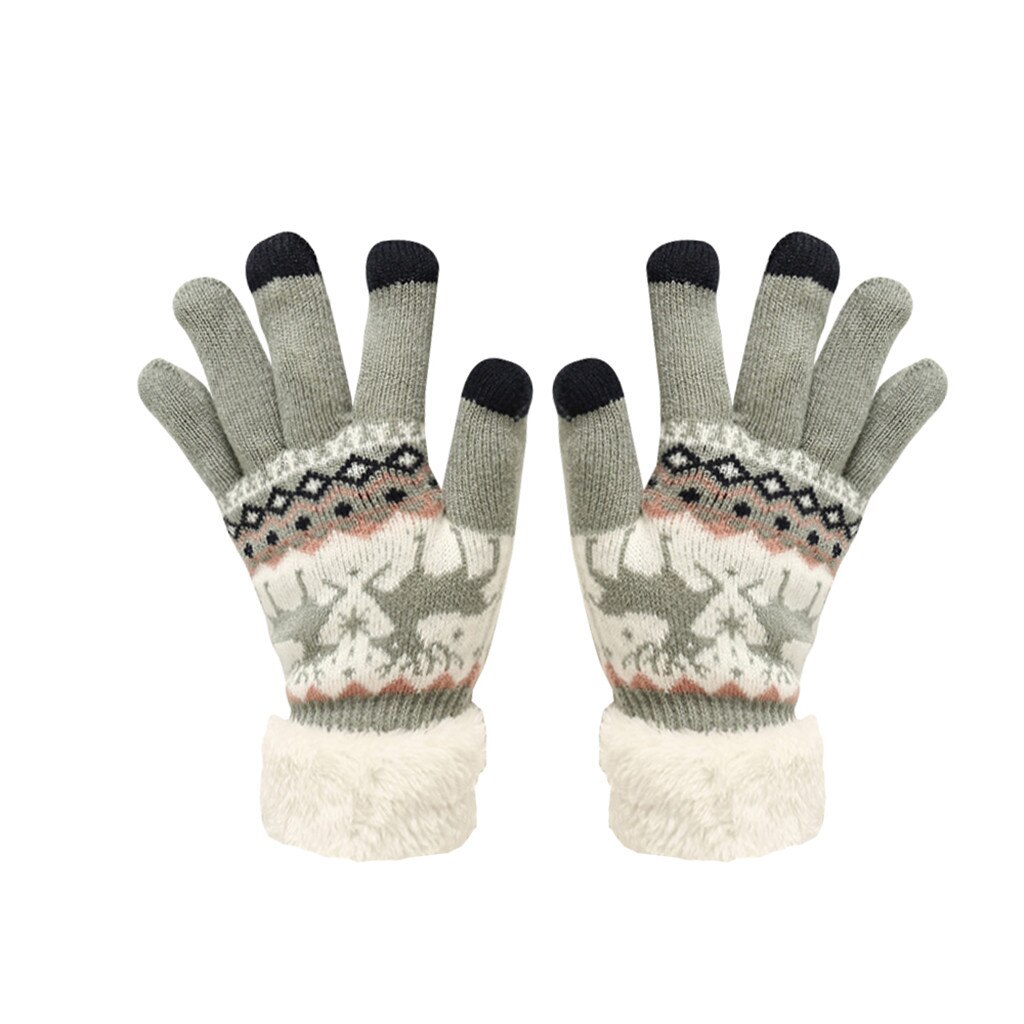 Winter Touchscreen Handschuhe Baby Kinder Extra-warme Fleece Handschuhe Weihnachten Winter Wolle Gestrickte Warme Handschuhe Unisex L1105