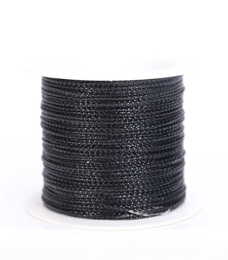 20meters 1mm Wide Tinsel String Craft Making Cord Non Stretch Jewelry Making Wrap Ribbon Metallic Cord Packaging Rope: J