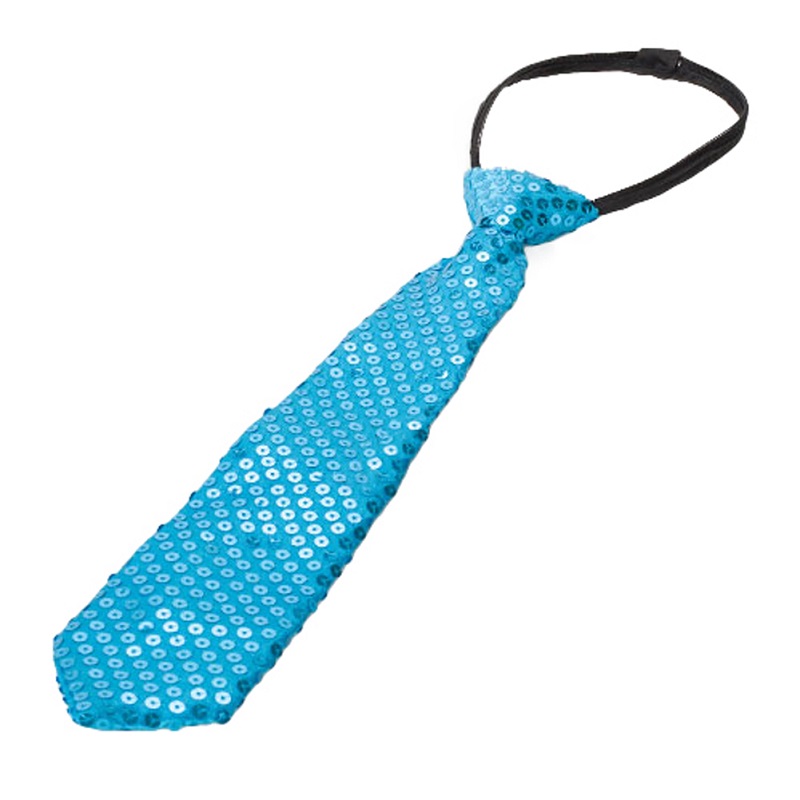 Pajarita de lentejuelas para niños y niñas, lazo elástico ajustable para boda, para actuaciones en el escenario, líder en ventas escolares: Sky Blue