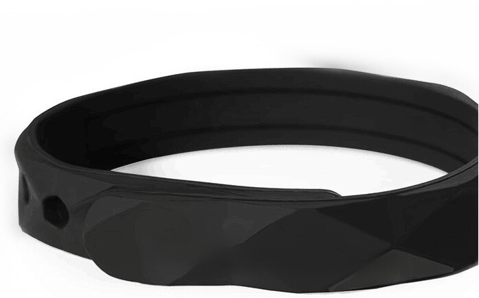 Quanten Energie Armbinde Sport Silikon Armbinde Wasserdicht Anion Armbinde: Schwarz