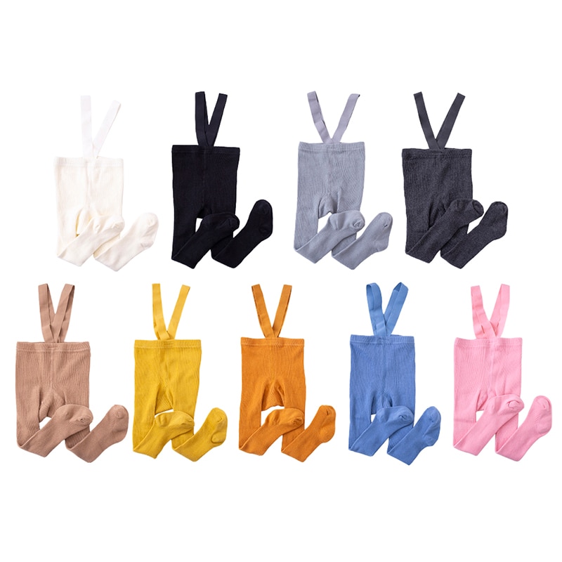 Pantalones suaves de otoño para bebés y niñas, lindos pantalones de algodón para niños, mono de Color sólido, monos para niños