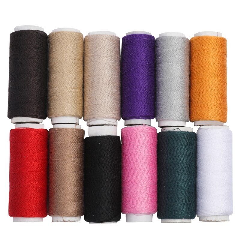 12 Spools/Lot Sewing Thread Yarn Strong And Durable Thread Multicolor For Sewing Hand Sewing Machine Yarn Knitting