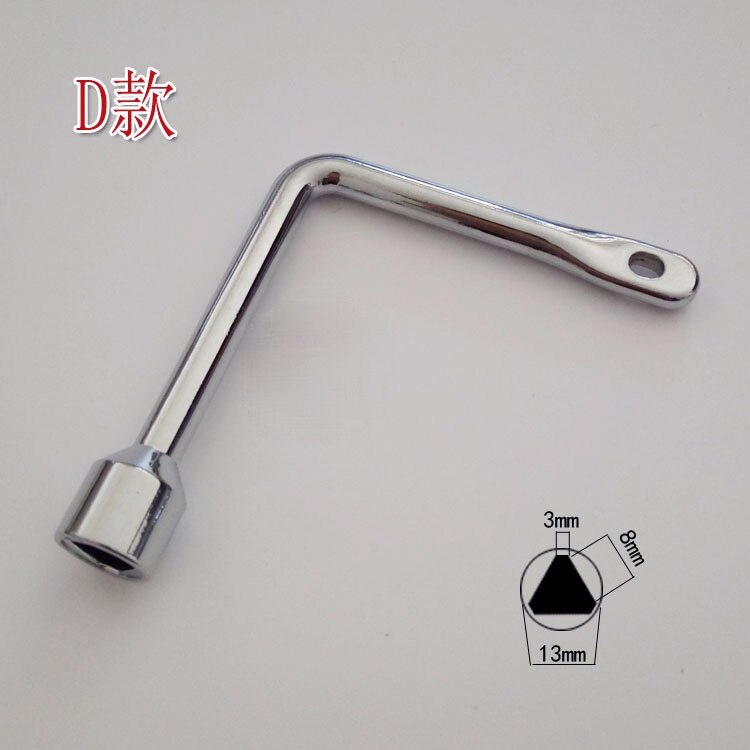 Triangle Key Lock Elevator Key Door Multifunction Electric Cabinet Keys Universal Key: suoju01hj-65x70mm