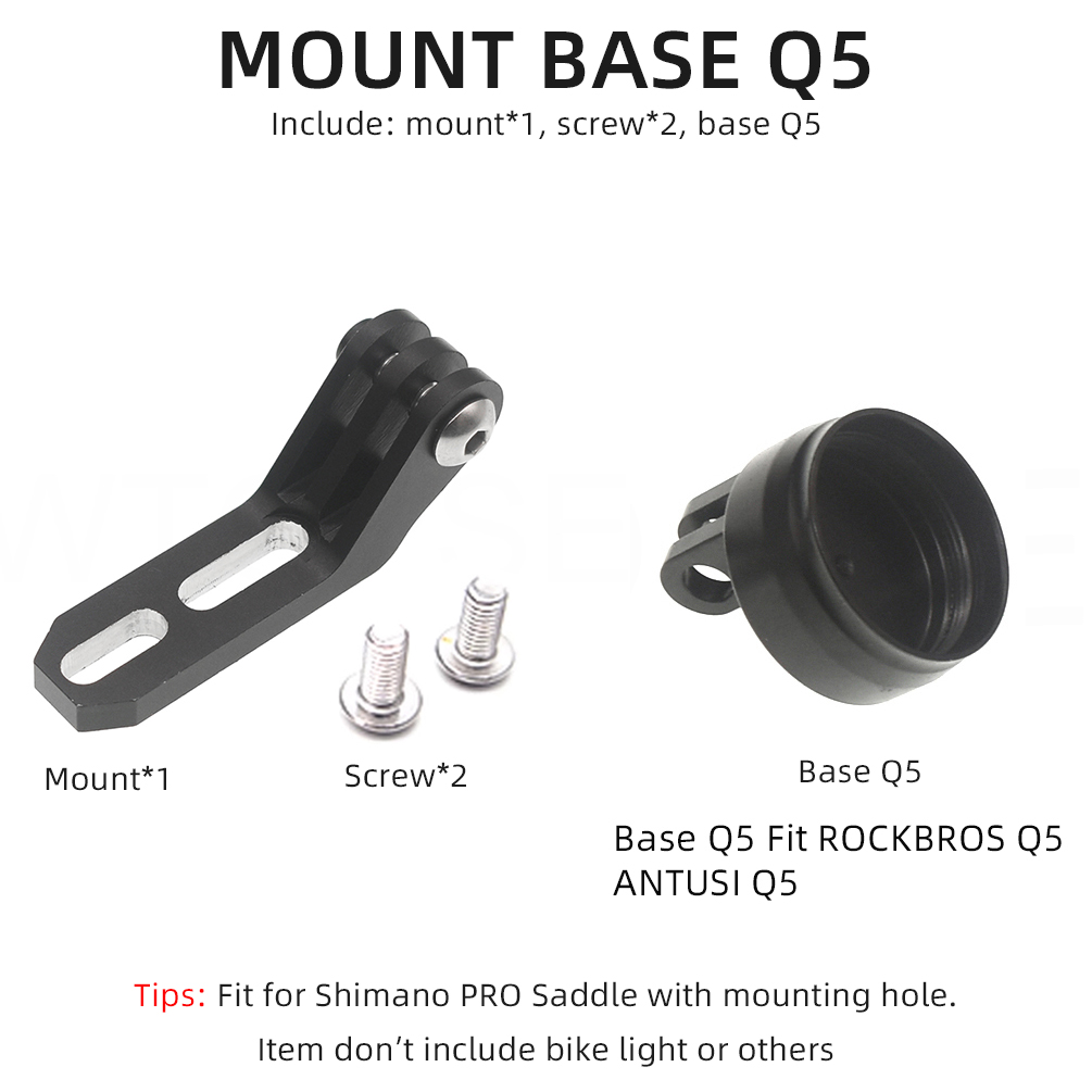 TWTOPSE support de caméra de feu arrière de vélo pour selle Shimano PRO TURNIX FALCON STEALTH GRIFFON adapté pour support de vélo Gopro: Rouge