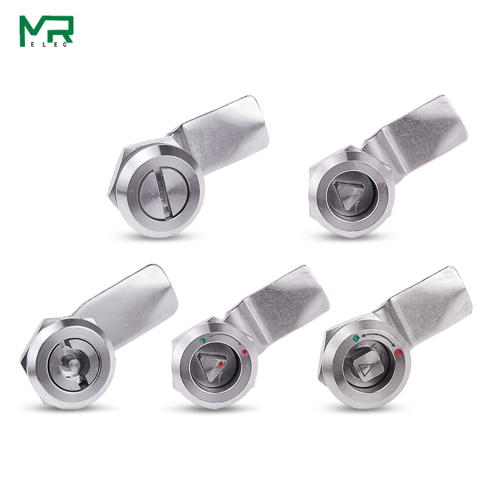 1set 22mm installation Power distribution cabinet lock panel lock 304 stainless steel lock, cam cabinet lock,, tin box,