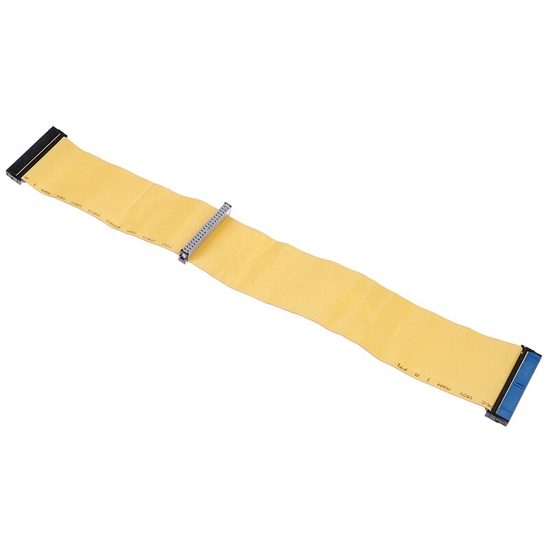 40 Pins 80 Wire PATA/EIDE/IDE Hard Drive DVD Ribbon Cable Yellow 40cm For Dual Devices Telecom Parts