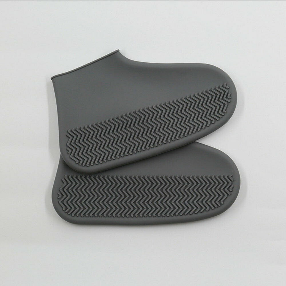 Step in Sock Reusable Shoe Cover One Step Hand Free Waterproof non-slip silicone shoe Cover Durable Portable Shoe Covers: Gray / L 41 to 45 yards