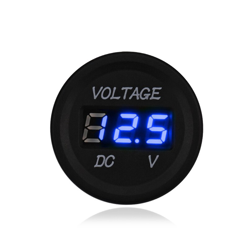 DC 12V 24V Digital Car Motorcycle Voltmeter Gauge Volt Meter Gauge Waterproof