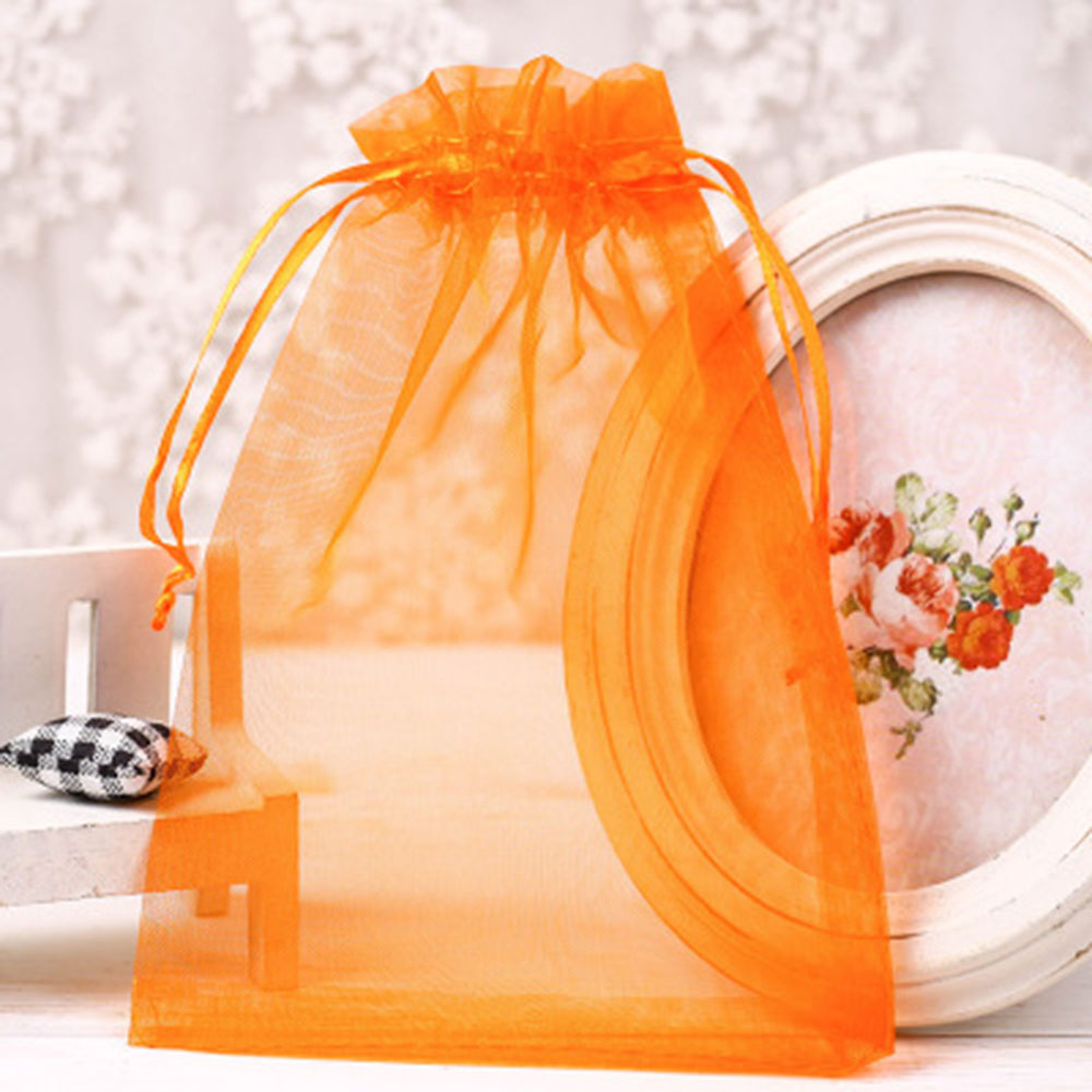 50pcs Drawsting Bags 7x9 CM Storage Organza Jewelry Packaging Bags Party Decoration Drawable Bags Pouches colorful: 7