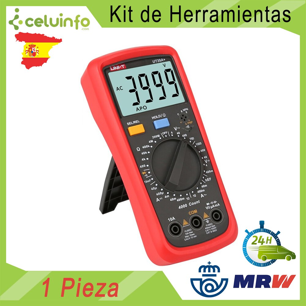 Digitale Multimeter Multi-Functionele Professionele UNI-T UT39A +, Uit Spanje