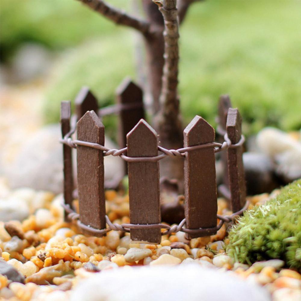 Miniatur Gebühr Garten Bausatz Holz Zaun Terrarium Puppe Dekor Haus 90*5cm Zubehör DIY T3K4