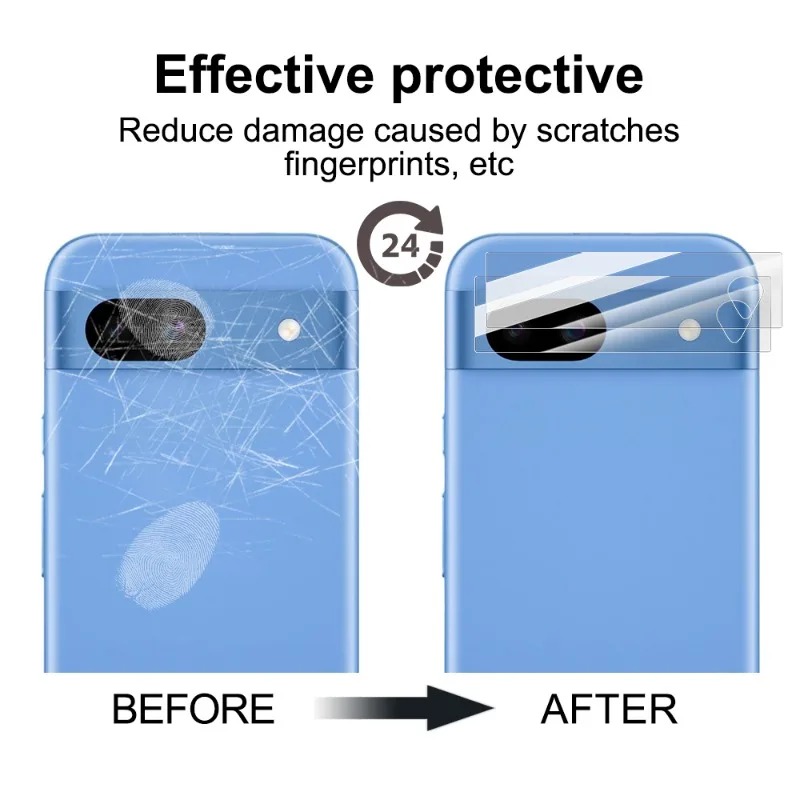 3/1Pcs 9H Camera Protectors Tempered Glass Lens Films for Googel Pixel 9 Pro XL 8 7 Pro 6A HD Clear Lens Protective Cover