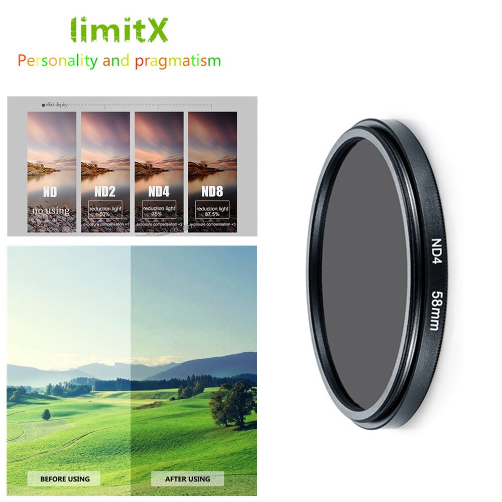 limitX Accessories Bundle UV CPL ND4 Filter & 3 Pack Filter Case for Panasonic Lumix DMC FZ72 FZ70 FZ50 FZ30 Digital Camera