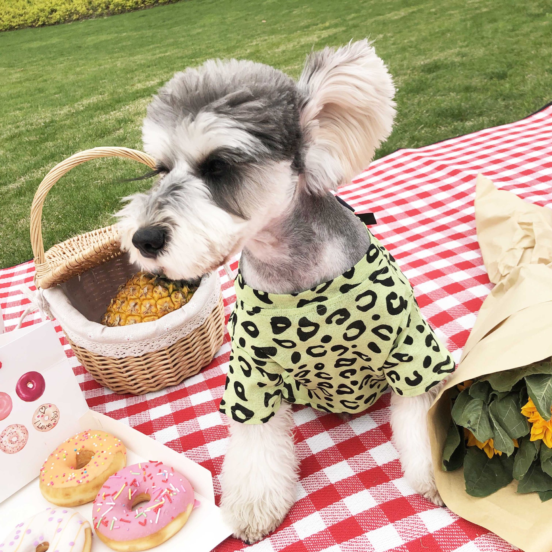 Luipaard Hond Lente Kleding Mode T-shirt Ademende Puppy Tee Vest Voor Bulldog Schnauzer Teddy Chihuahua Hond Zomer Outfit