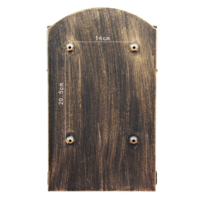 Heavy Aluminium Lockable Secure Mail Letter Post Box Mailbox Postbox Retro Metal Mail Box Garden Ornament