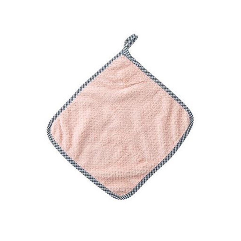 25*25cm strofinaccio da cucina straccio super assorbente asciugamano in microfibra strofinacci lavare piatti stracci forniture per la pulizia della casa: Beige