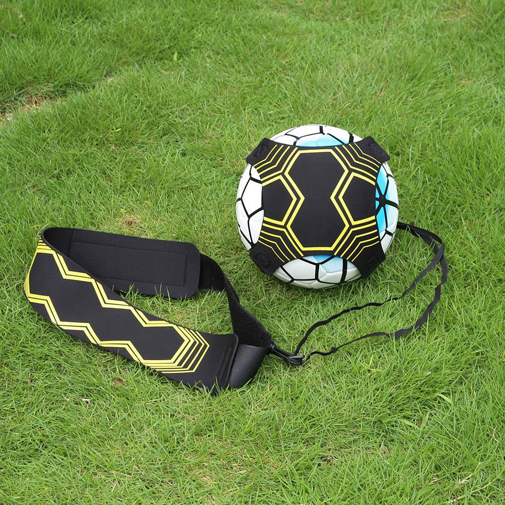 Verstellbarer fußball-kicktrainer, fußballtrainingsgerät, elastischer übungsgurt, sporthilfe