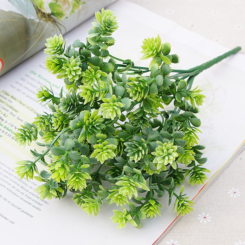28 Hoofden Succulent Greens Boeket Flores Plastic Kunstmatige Bladeren Decoratie Nep Planten Tuin Room Decor