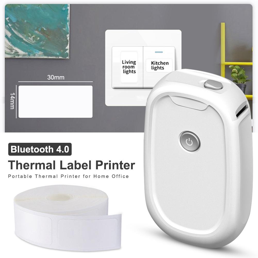 Drahtlose Etikett drucker Tragbare Tasche Etikett Drucker BT Thermische Etikett Drucker Schnelle Druck Hause Büro Bluetooth Drucker
