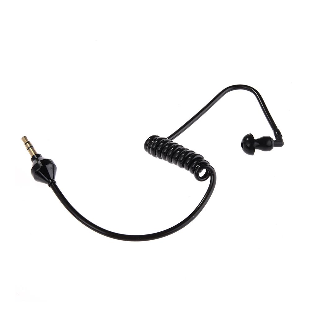 Security Earpiece 3.5mm Earphone Coil Earpiece Single Listening Earphone Coiled Cables In Ear Stereo Headset