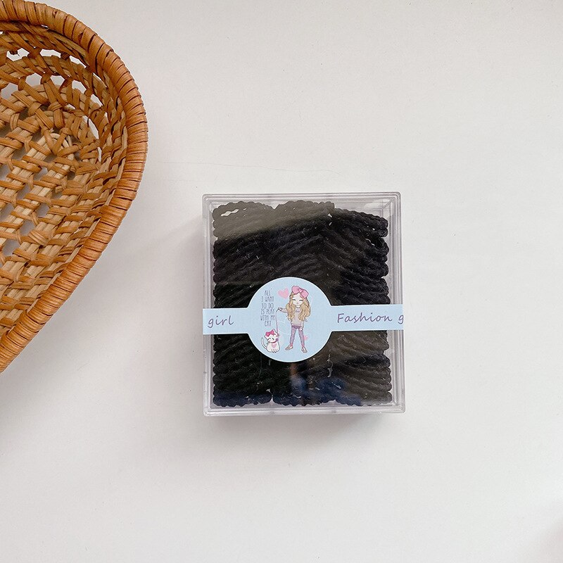 Faixas de cabelo elásticas para crianças, acessórios de cabelo para bebês com suporte de rabo de cavalo e mini cores mistas 100: style4