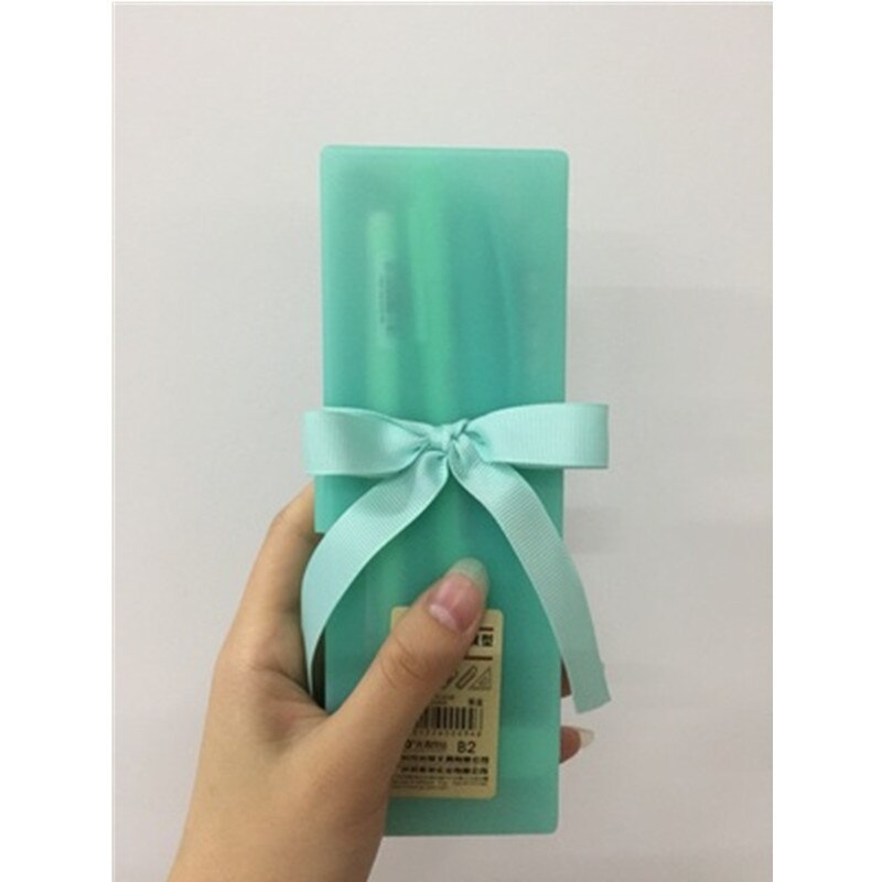 school stationery set kawaii cute pen with box pen bag pens with pencil case mint green stationery set