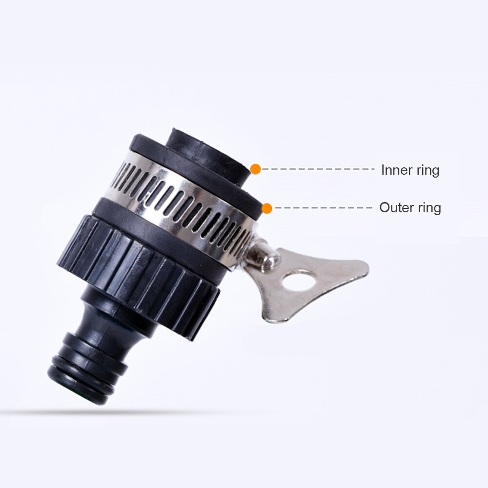 Universal Water Faucet Adapter With 1/2" Thread Hose Fitting Garden Irrigation Suitable For Transfer 15-20mm Diameter Tap 1 PC