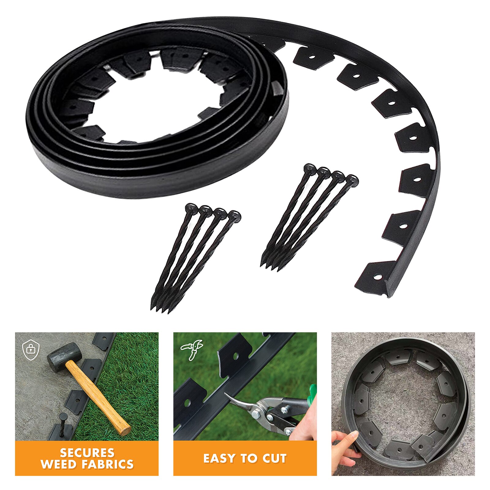 16ft Landscape Edging Coil Kit Flower Garden Planter Edge Border