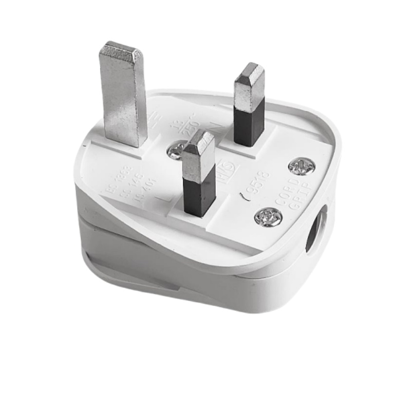 Adattatore per spina UK Prese di ricambio maschio Presa elettrica riscablabile Connettore adattatore per spina UK per cavo di prolunga di alimentazione: TIPO 13
