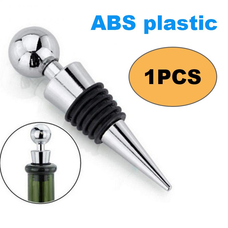 Reusable Bottle Stopper Round Heart Shaped Red Wine Champagne Wine Bottle Stopper Sealed Bottle Cover Bar Kitchen Accessories: plastic 1pcs